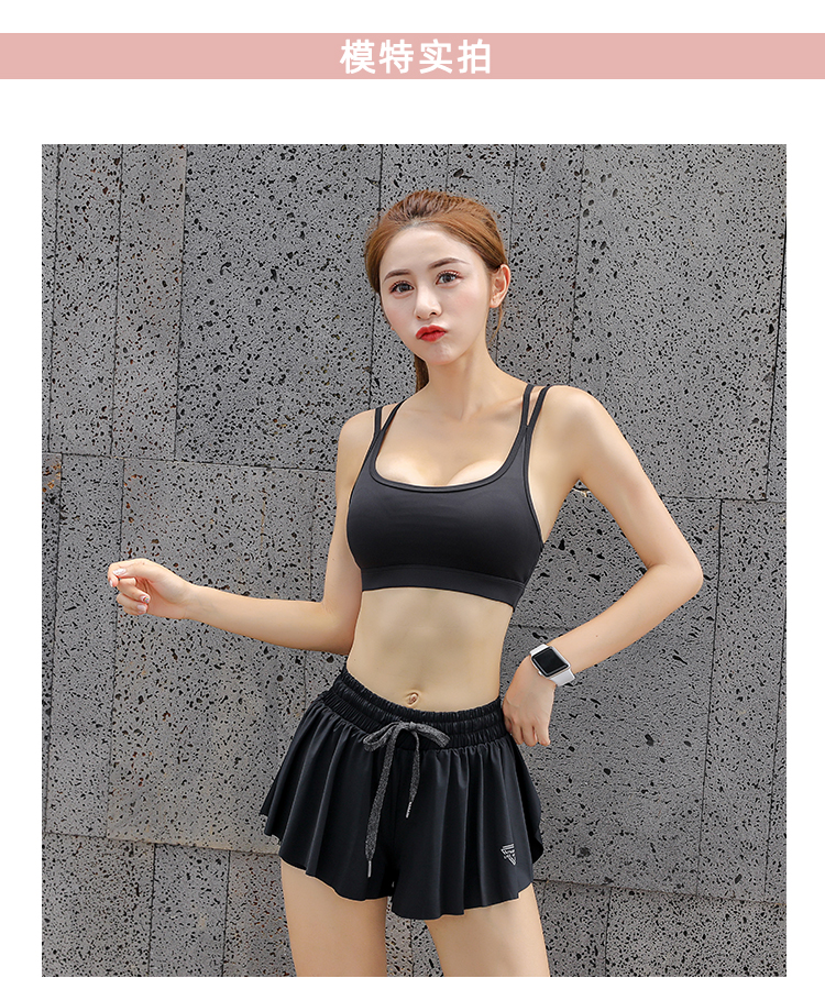 Yi Ningmei trở lại đồ lót thể thao nữ chống sốc chạy tập hợp các khuôn mẫu yoga yếm trong áo ngực thể dục cường độ cao - Đồ lót thể thao áo ngực thể thao tốt