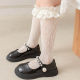 ເດັກນ້ອຍ lace spring and summer girls' pile socks hollow calf socks breathable Korean style small fragrant socks mid-length socks