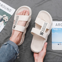 Slippers mens trend Korean version of outdoor personality non-slip wear-resistant mens sandals summer home casual soft bottom