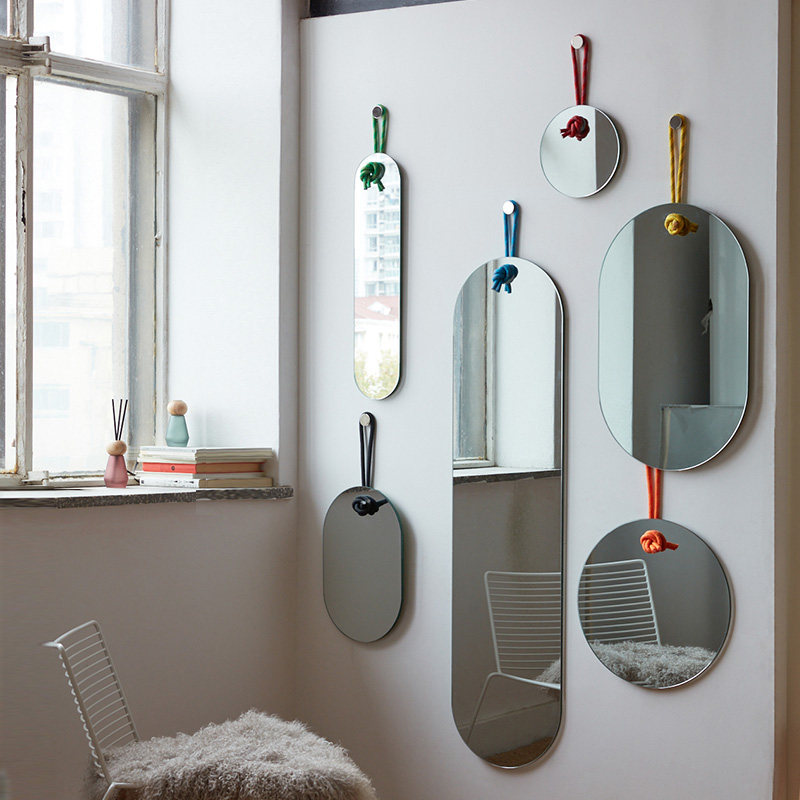 Almost household use art mirror to wear the wall of the mirror hang the wall of Nordic audition mirror mounted household mirror