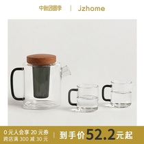 Several Norman series glass teapot set heat-resistant high boron glass simple Nordic design Tea coffee pot