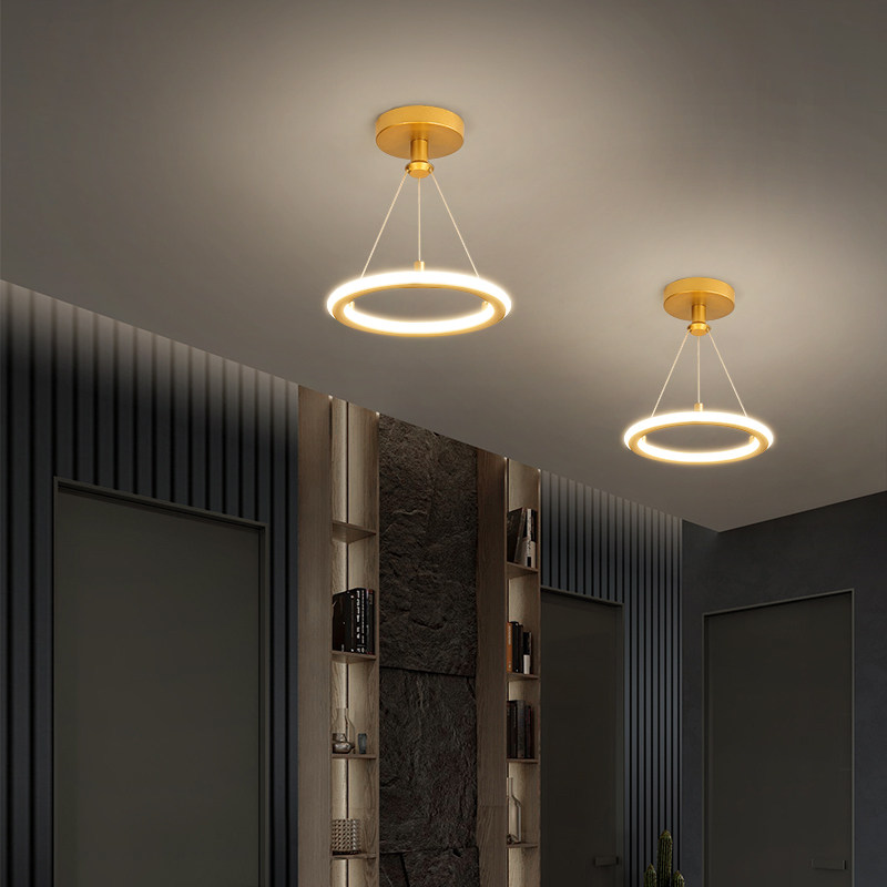 Hallway Walkway Light Modern Minimalist Entrance Hall Cloakroom Creative Halo Small Chandeliers Nordic Genguan Balcony Light