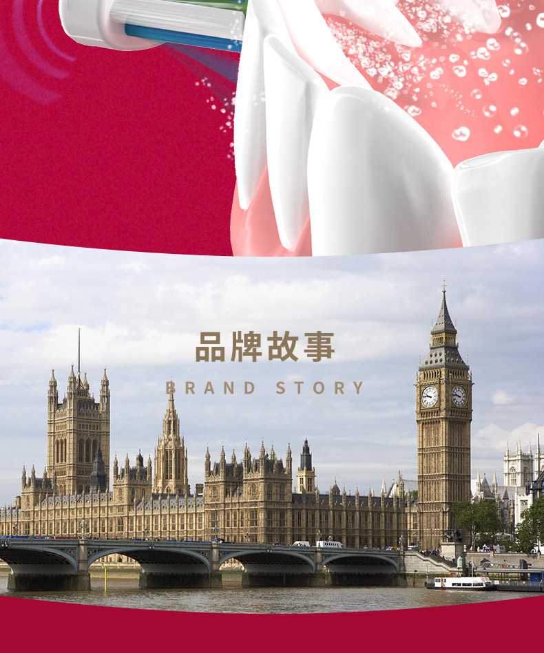 英国 鲁斯欧乐 智能变频声波电动牙刷 美国杜邦刷毛 图2