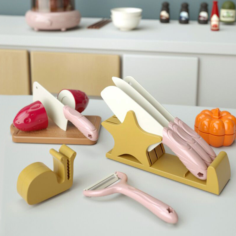 CHILDREN'S TOY KNIFE CUT FRUIT PLASTIC CUT VEGETABLE BABY KID SIMULATION KITCHEN SET GROUP CHICHELE WATER FRUIT KNIFE
