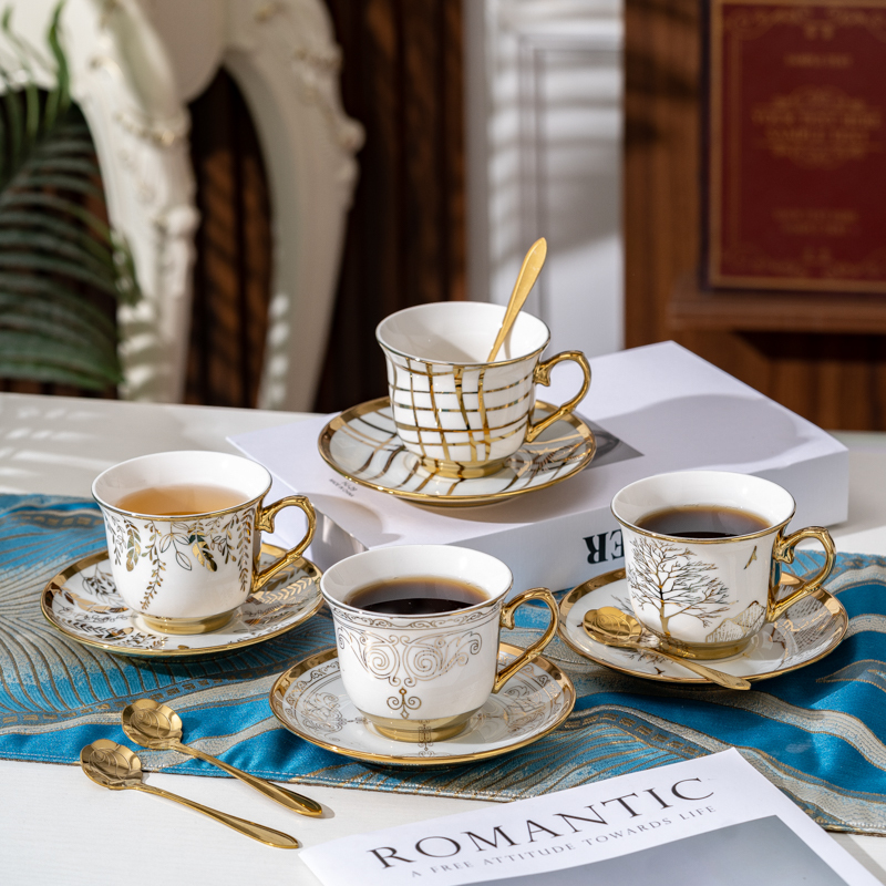 French Coffee Cup, Ceramic English-Style Exquisite Afternoon Tea Set, Luxurious Tea Cup, Home Tea Room, Beauty Salon Flower Tea Cup French Coffee Cup, Ceramic English-Style Exquisite Afternoon Tea Set, Luxurious Tea Cup, Home Tea Room, Beauty Salon Flower Tea Cup
