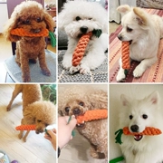Jin Mao Teddy hơn gấu dây dây củ cải đồ chơi chó răng hàm thú cưng đồ chơi mèo chó đồ chơi đào tạo vật nuôi - Mèo / Chó Đồ chơi