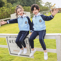 kindergarten uniform spring autumn new four piece school uniform navy style childrens classwear sportswear