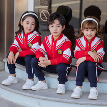 kindergarten uniform autumn 2021 new elementary school uniform navy style three-piece childrens classwear sports suit