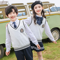 Kindergarten Garden uniforms 2021 Fall new primary school uniforms Inn College Wind suit Childrens class 3 sets