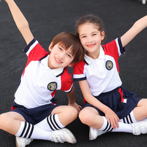Primary school uniforms summer clothes kindergarten uniforms summer sports childrens class uniforms graduation photos clothing
