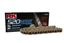  Imported from Japan RK chain High-performance racing chain GB520GXW-120 section gold