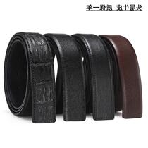 V-lvcora belt male dermis without lead pants waistband strip head layer pure bull without head strap body replacement 3 4m