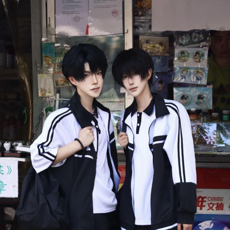 Middle School Students' Autumn School Uniforms Black Long-Sleeved Suits High School Students' Class Uniforms White Short-Sleeved Three-Piece Suits Long Pants Sportswear Middle School Students' Autumn School Uniforms Black Long-Sleeved Suits High School Students' Class Uniforms White Short-Sleeved Three-Piece Suits Long Pants Sportswear