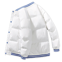 Jeep cotton coat mens autumn and winter thickened warm baseball jacket 2024 new loose and versatile cotton jacket