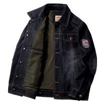 JEEP denim jacket Mens Spring Autumn Relawing Leisure Tooling 2024 New Winter trendy