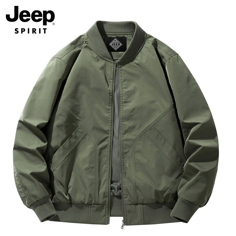 Jeep Official Men's Jacket Spring and Autumn 2026 New Executive American Pilot Casual Dad Coat Men's Clothing Jeep Official Men's Jacket Spring and Autumn 2026 New Executive American Pilot Casual Dad Coat Men's Clothing