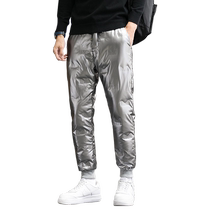 Jeep Cold Warm Down Pants Mens 2024 Spring New Loose Casual Thickened Mountaineering Warm Duck Down Pants Trendy