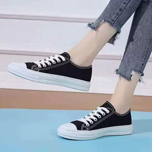 Летняя обувь, низкие тканевые туфли, универсальные рабочие трендовые кроссовки, в корейском стиле