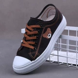 Трендовые тканевые туфли для отдыха, комфортная универсальная нескользящая спортивная обувь, слипоны, в корейском стиле, мягкая подошва