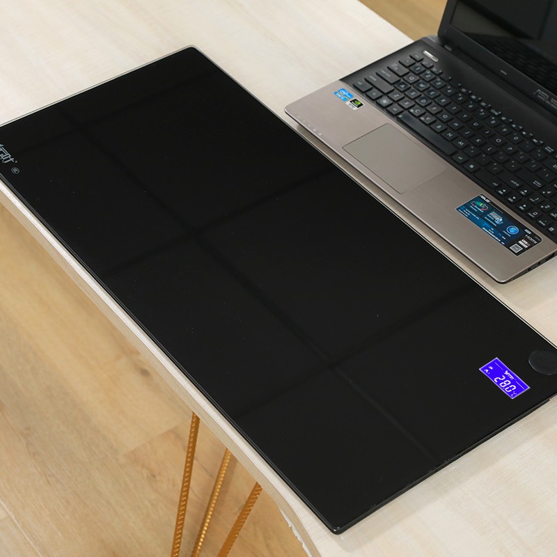 Cloud leaf tempered glass heated mouse pad electric heating bench board heating desk mat office computer desktop student writing