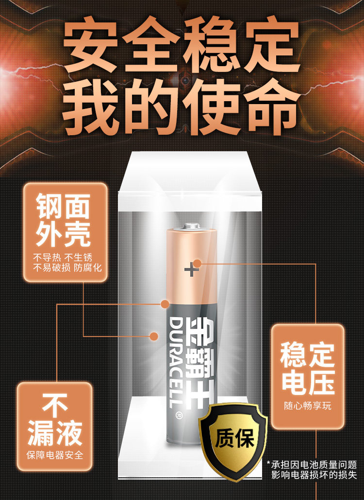 巴菲特收购品牌 金霸王 5号/7号碱性电池 12节 图6