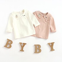 Female baby long sleeve base shirt baby cotton T-shirt 2020 new female child close clothes childrens clothing