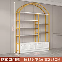 Длина 150 см, ширина 30 см, высота 215 см [дверь в европейском стиле], белая полка [Тип D]