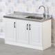 Blister Slate Stainless Steel Thick Countertop Cabinet Sink Cabinet