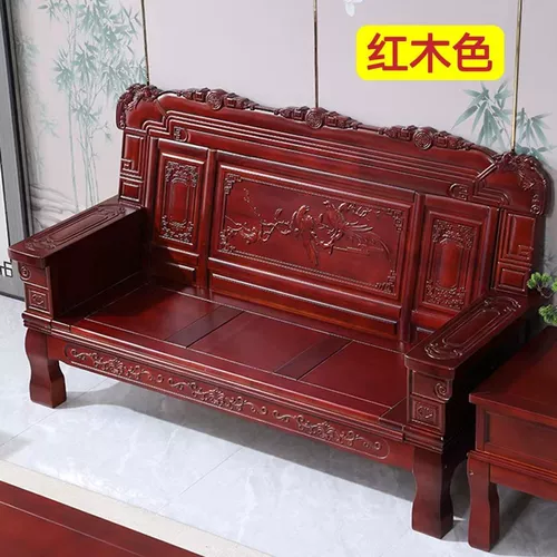 Антикварный деревянный диван из натурального дерева, сельская мебель