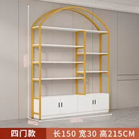 Длина 150 см Ширина 30 см Высота 215 см [Простая дверь], Золотая полка [Тип D]