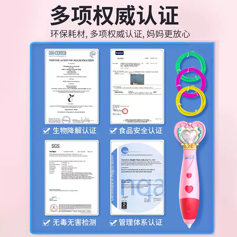 Children's three dimensional brush, set, toy for students, 3D, graffiti