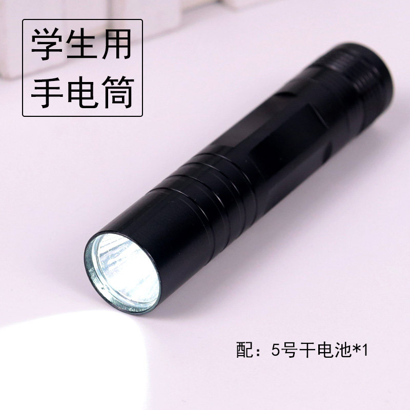 学生用手电筒LED光源微型小型送干电池白色光小学科学实验初中物理光学实验器材教学仪器