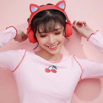 ຊຸດຫູຟັງແບບໄຮ້ສາຍ Bluetooth headset headset cat-ear ທີ່ນິຍົມກັນຂ້າມຊາຍແດນ ຊຸດຫູຟັງແບບໄຮ້ສາຍ Bluetooth headset ອາຍຸການໃຊ້ງານໄດ້ດົນທີ່ສຸດ