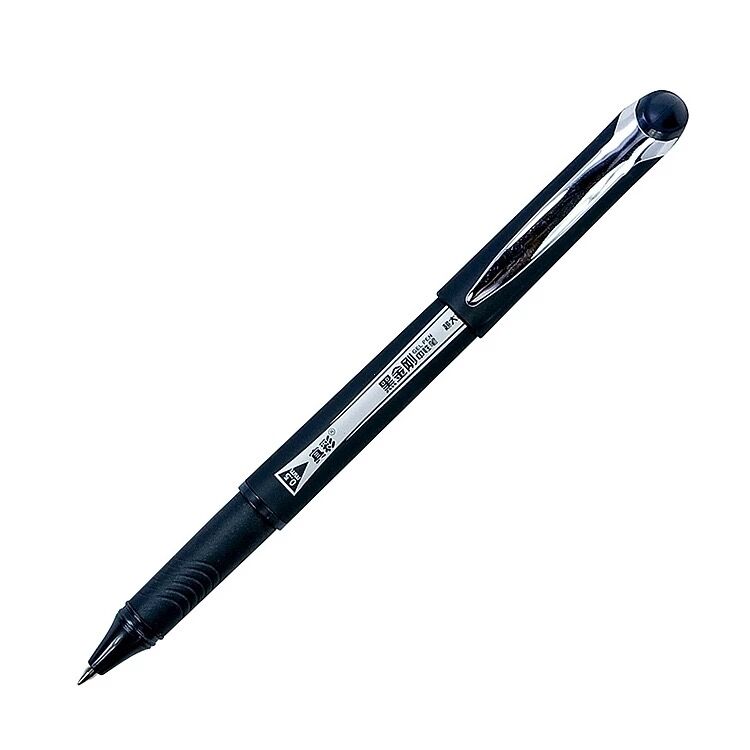 True color Black King Kong Pen Large Capacity 0 5mm Black Warhead Water-based Pen Business Office Sign Conference Pen Middle Gaokao Exam Pen Crude Rod Black Pen Stationery Wholesale GP-1521