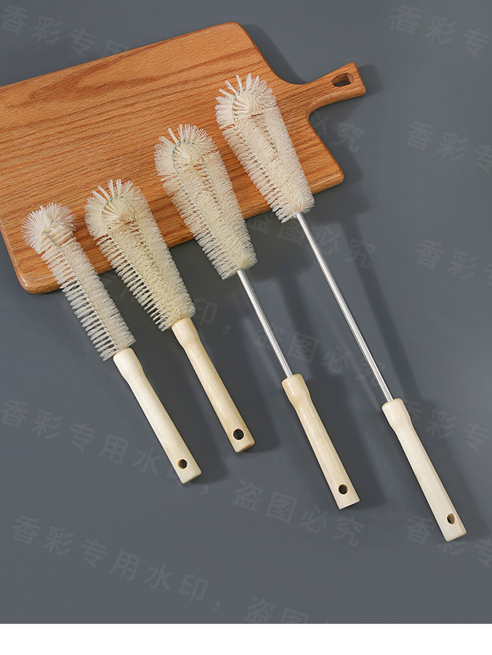 Щетка для жирной посуды 长柄杯刷无死角刷杯子神器小刷子去茶渍刷奶瓶洗杯子硬毛清洁刷子 Xiangcai