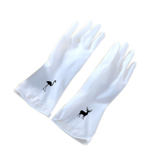 Перчатки для уборки 厨房洗碗手套女家务耐用长袖加绒冬季加长刷碗家用薄款洗衣服防水