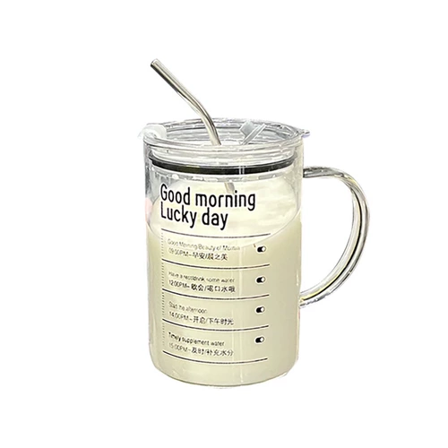 Вместительная и большая стеклянная трубочка подходит для мужчин и женщин со стаканом, чайная чашка, 1000 мл