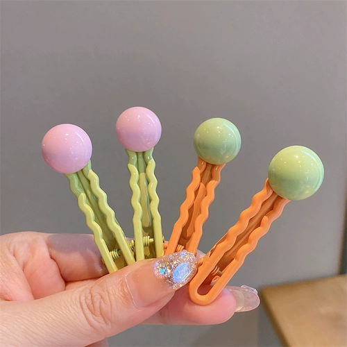 Детская милая заколка для волос, универсальная челка, в корейском стиле