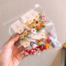Korean children cute tie hair rubber band hair circle small does not hurt the hair of young children hair rope Female baby cartoon head rope