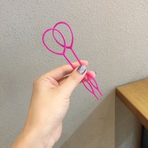 Small hair piercing device Childrens hair pulling needle pattern Tie braids Styler Tie hair Lazy hook hair braiding artifact