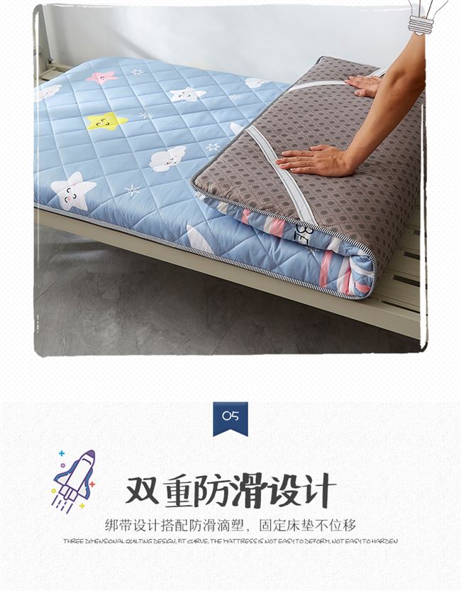 Xốp đơn đệm dày hơn đệm mềm giường sinh viên giường ký túc xá đệm futon đệm cứng cho thuê phòng trải chiếu tatami đặc biệt - Nệm