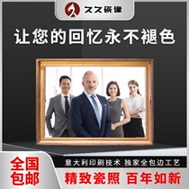 Laser High Temperature Baked Porcelain Photographic Frame Pendulum Table Photos Custom Wash Photos Made Into Ceramic Photos Hanging Wall Without Fade Portrait