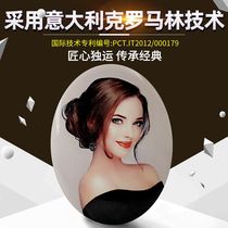 Laser high temperature tombstone porcelain image Italian relic custom old man memorial ceramic photo porcelain photo production custom