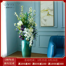 Large Landing Emulation Floral Living Room Fake Flower Ceramic Bottle Flowers Inserts Flower Suit Restaurant Hotel Lobby Villa Swing