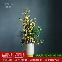 Natural wind pastoral fake flower simulation flower living room ornaments high-grade decoration silk flowers Indoor dining table tea table Floral art