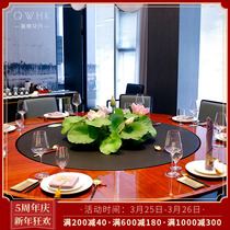High-end High-end High-end New Chinese Hotel Round Table Turntable Emulation Flower Dining Table Flower Pendulum with Fake Flowers Furnishing Grand Central