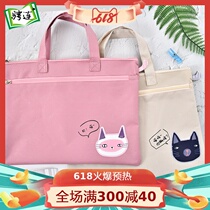 Document bag Multi-layer function pregnant woman maternity check storage data handbag Waterproof large capacity zipper case clip Maternity