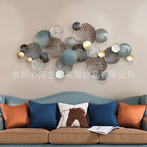 Nordic style wall decoration creative wrought iron wall decoration three-dimensional wall decoration living room background wall decoration pendant
