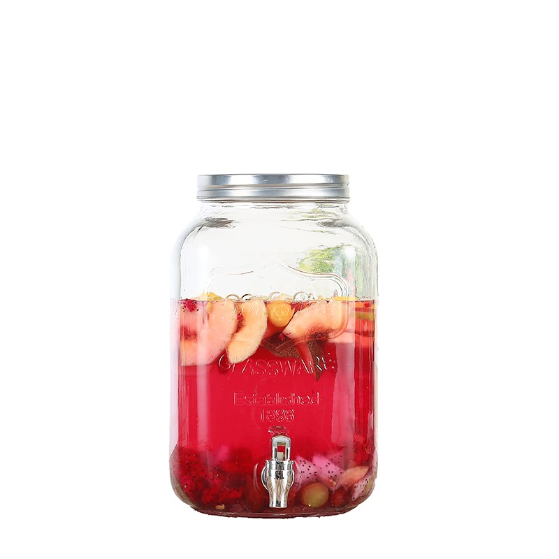 Lead - free glass mercifully juice cylinder seal beer bottle take the Lead ding drinks bucket cold ultimately responds juice pot buffet
