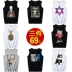 Áo vest nam màu mỡ Nam Cực cỡ lớn thả lỏng cá tính thương hiệu cotton không tay áo thun thể thao nam vest thể thao - Áo vest cotton áo 3 lỗ tập gym Áo vest cotton